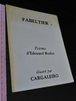 Poème d'Edouard Roditi - Fabeltier -