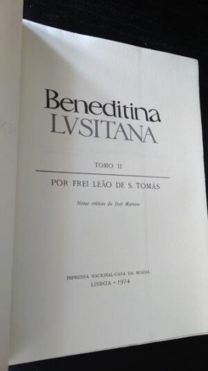 Benedictina Lusitana (Tomo II - 1974) -