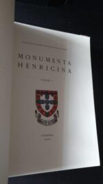 Monumenta Henricina volume I -