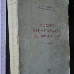 Noções elementares de Direito Civil - J. Dias Marques