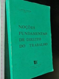 Noções fundamentais de Direito do Trabalho - A. L. Monteiro Fernandes