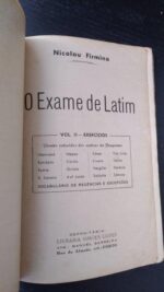 O exame de latim (vol. 2) - Nicolau Firmino