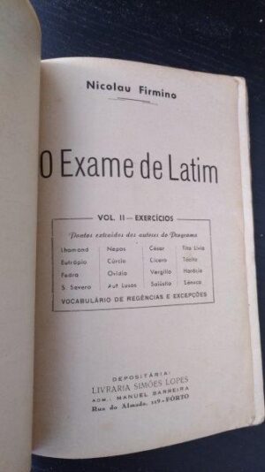 O exame de latim (vol. 2) - Nicolau Firmino