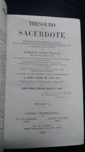 Thesouro do sacerdote (Tomo I) - Padre José Mach