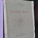 Ultimas rimas - João Penha