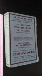 Une nouvelle psychologie du langage + Mon frère le dominicain - Frédérique Lefèvre / Émile Baumann