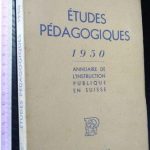Études pédagogiques - Louis Jaccard