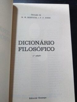 Dicionário filosófico (DEF) - M. M. Rosental
