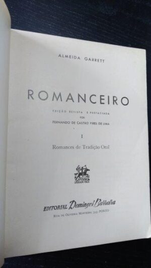 Romanceiro (I - Romances de tradição oral) - Almeida Garrett