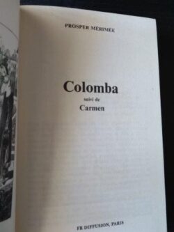 Colomba suivi de Carmen - Prosper Mérimée