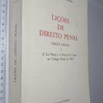 Lições de Direito Penal I - Manuel Cavaleiro de Ferreira