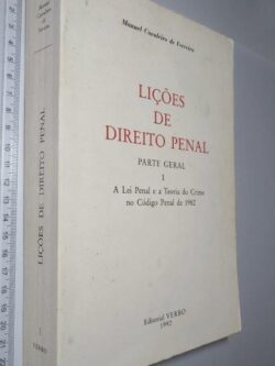 Lições de Direito Penal I - Manuel Cavaleiro de Ferreira