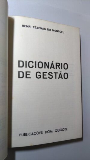 Dicionário de gestão - Henri Tézenas du Montcel