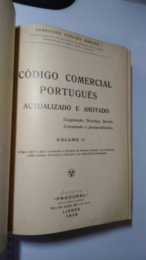 Código Comercial Português (Actualizado e Anotado - vols. I