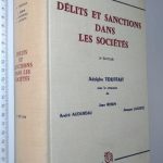 Délits et sanctions dans les sociétés - Adolphe Touffait