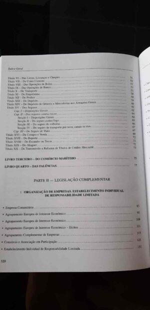 Colectânea de Legislação Comercial - Tomo I - Código Comercial (sem Direito Marítimo) e Legislação Complementar - Paulo Melero Sendim / Evaristo Mendes - Image 4
