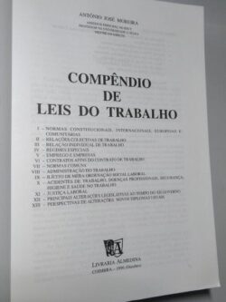 Compêndio de Leis do Trabalho (1996) - António José Moreira