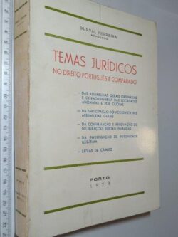 Temas jurídicos no Direito Português e Comparado - Durval Ferreira