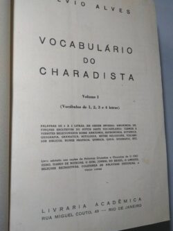 Vocabulário do charadista (Volumes I e II) - Sylvio Alves