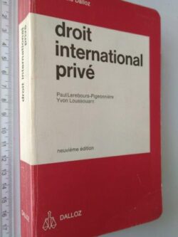 Droit International Privé - Paul Lerebours-Pigeonnière
