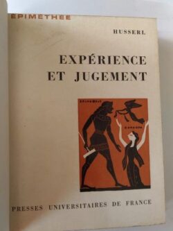 Expérience et jugement - Husserl