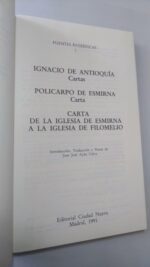 Carta de la Iglesia de Esmirna) - Juan José Ayán Calvo