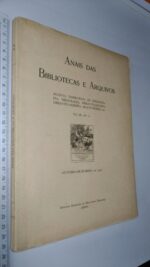 Anais das bibliotecas e arquivos (vol. III