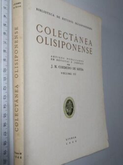Colectânea olisiponense (Vol. III) - J. M. Cordeiro de Sousa