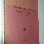 Index das notas de vários tabeliães de Lisboa (Séculos XVI-XVIII - Tomo 2) -