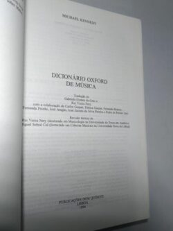 Dicionário Oxford de Música - M. Kennedy