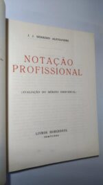 Notação profissional - J. J. Herrero Aleixandre