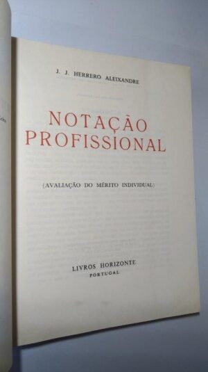 Notação profissional - J. J. Herrero Aleixandre