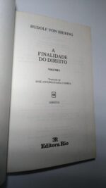 A finalidade do Direito (vol. 1) - Rudolf von Ihering