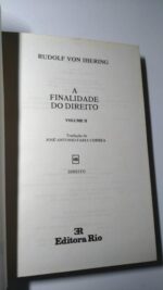 A finalidade do Direito (vol. 2) - Rudolf von Ihering