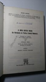 A nova defesa social (Um movimento de política criminal humanista) - Marc Ancel