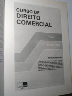 Curso de Direito Comercial (1.° volume) - Rubens Requião