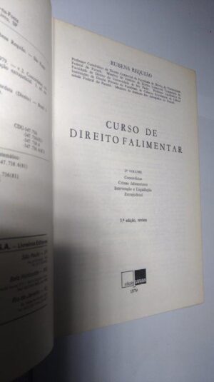 Curso de Direito Falimentar (Vols. 1 e 2) - Rubens Requião