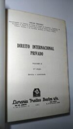 Direito Internacional Privado (vol. II) - Oscar Tenório