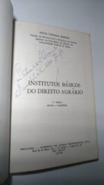 Institutos Básicos do Direito Agrário - Paulo Torminn Borges