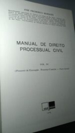 Manual de Direito Processual Civil (4 vols.) - José Frederico Marques