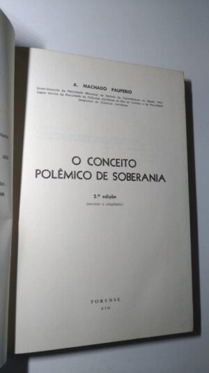 O conceito polêmico de soberania - A. Machado Paupério