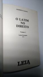 O latim no Direito (Vol. I) - Gilberto Caldas