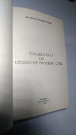 Vocabulário do Código de Processo Civil - Alcides Conejeiro Peres