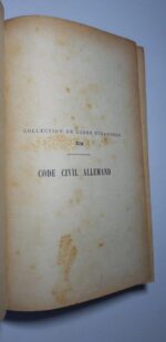 Code Civil Allemand - Raoul de la Grasserie