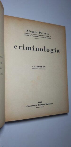 Criminologia - Afranio Peixoto