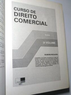 Curso de Direito Comercial (2.° volume) - Rubens Requião