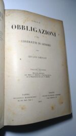 Delle obbligazioni e dei contratti in genere (volume secondo - 1913) - Giovanni Lomonaco
