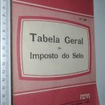 Tabela geral do imposto do selo -