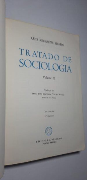 Tratado de sociologia (volume II) - Luis Recaséns Siches