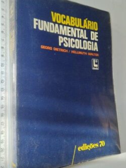Vocabulário fundamental de psicologia - Georg Dietrich